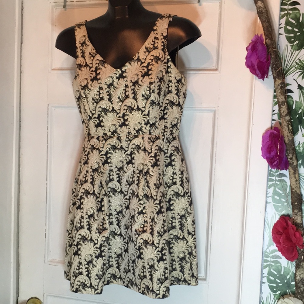 Gold/black Dress . Sz Small